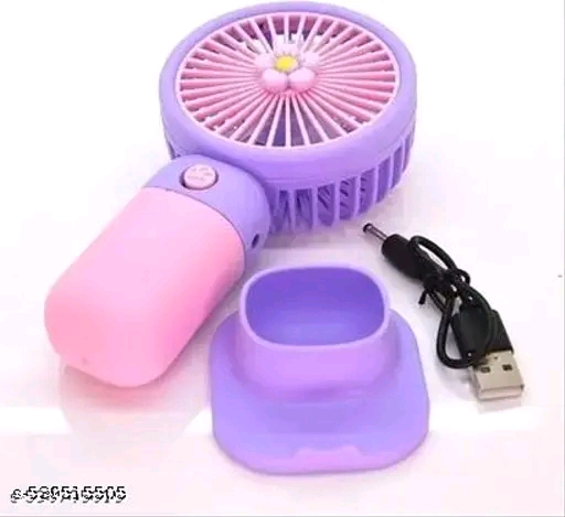 Mini Portable USB Hand Fan – Rechargeable 3 Speed Handheld Fan