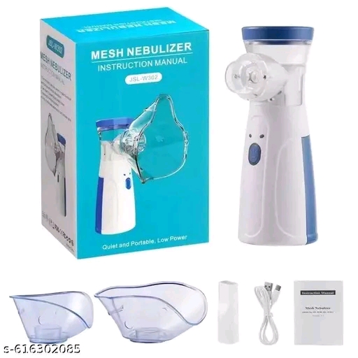Portable Mesh Nebulizer Machine – Silent Steam Inhaler for Adults & Kids